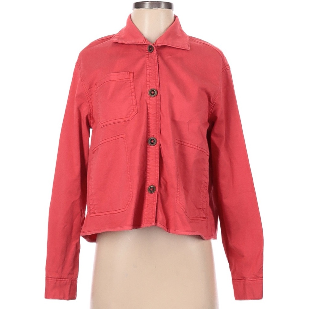 Chino by Anthropologie Coral Shirt Jacket Shacket XS